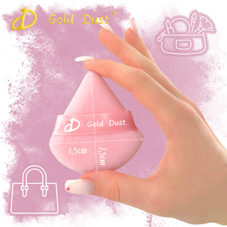 Puszek do pudru jasny róż 1szt.