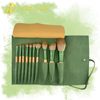 Pędzle do makijażu zielone 11w1