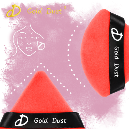 Puszek do pudru czerwony 1szt.