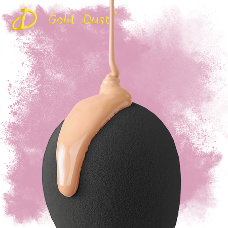 Gąbki do makijażu 7w1 zestaw czarny