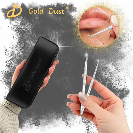 Zestaw łyżeczki uny do usuwania wągrów zaskórników