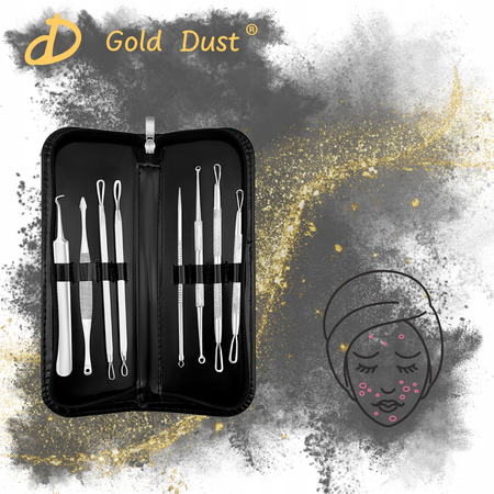 Zestaw łyżeczki uny do usuwania wągrów zaskórników