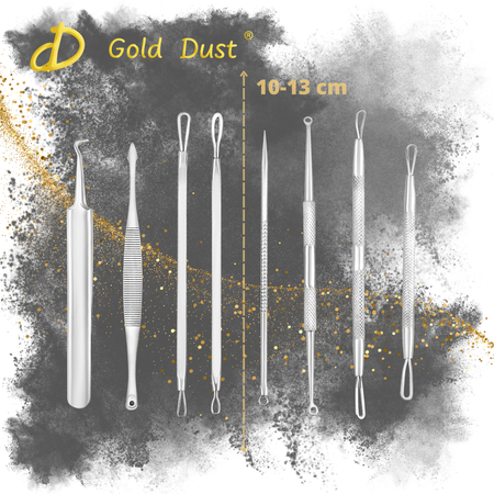 Zestaw łyżeczki uny do usuwania wągrów zaskórników