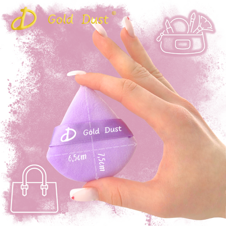 Puszek do pudru fioletowy 1szt.