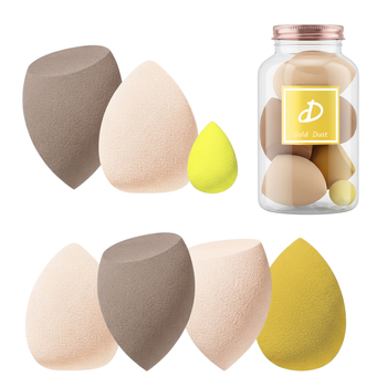 Gąbki do makijażu 7w1 zestaw beżowy