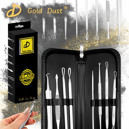 Zestaw łyżeczki uny do usuwania wągrów zaskórników