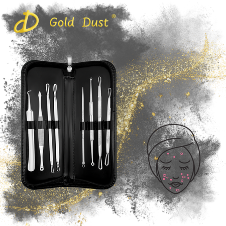 Zestaw łyżeczki uny do usuwania wągrów zaskórników