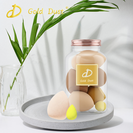 Gąbki do makijażu 7w1 zestaw beżowy