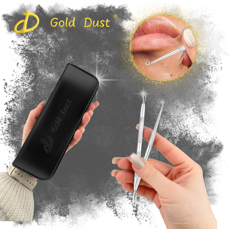 Zestaw łyżeczki uny do usuwania wągrów zaskórników