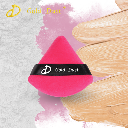 Puszek do pudru 6szt. ciemny róż szary