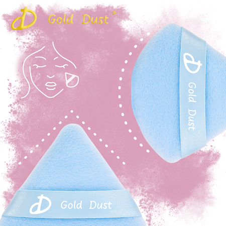 Puszek do pudru niebieski 1szt.