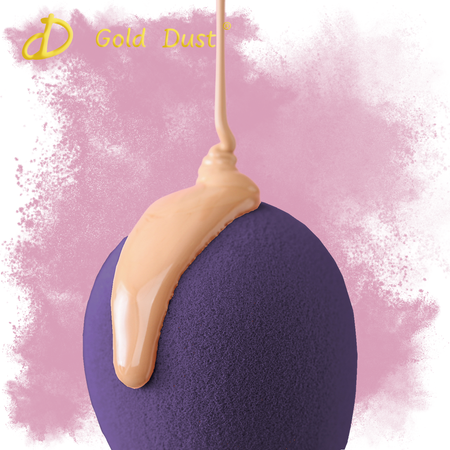 Gąbki do makijażu 7w1 zestaw fioletowy