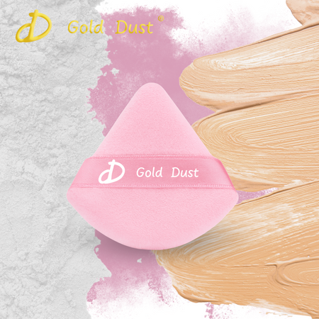 Puszek do pudru 6szt. czarny biały jasny róż