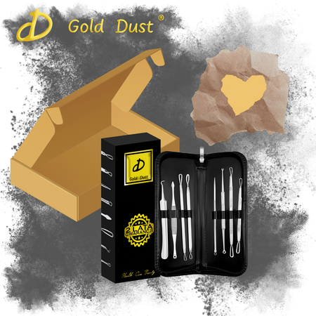 Zestaw łyżeczki uny do usuwania wągrów zaskórników