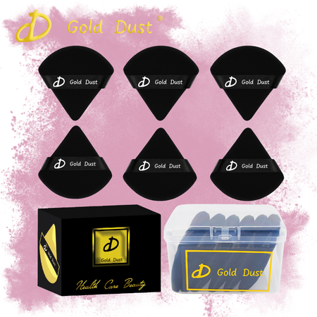 Puszek do pudru 6szt. czarny