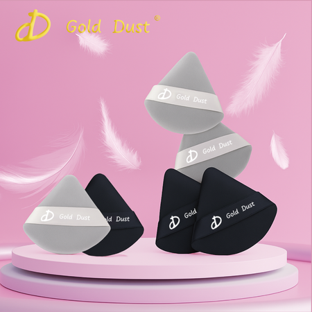 Puszek do pudru 6szt. czarny szary