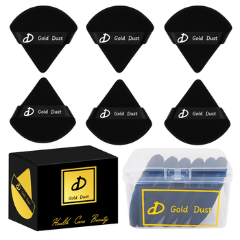 Puszek do pudru 6szt. czarny