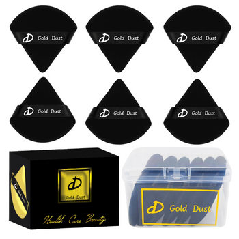 Puszek do pudru 6szt. czarny